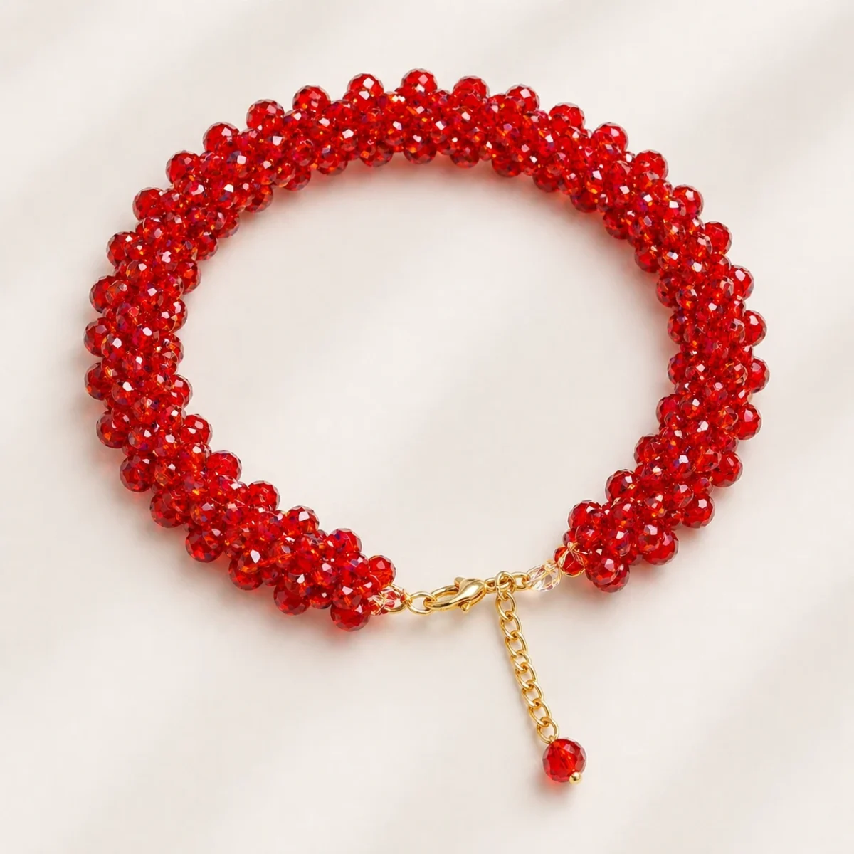 1 Scintillating Multi Color Crystal Bracelet | Vibrant Adjustable Fit - Image 5
