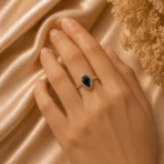 Midnight Aura Sapphire Ring for Women | Elegant Luxe Edition - Image 2