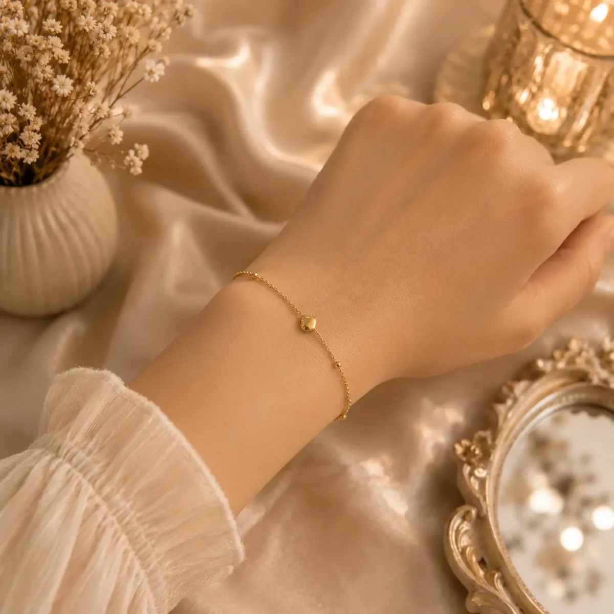 Beautiful Gold Heart Bracelets for Minimal Everyday Styling - Image 2