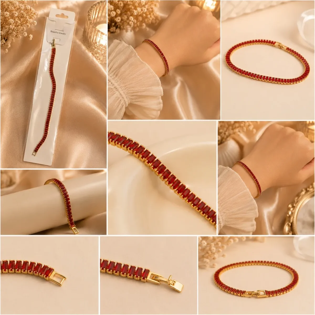 Ruby Red Tennis Bracelet for Women – 5 Bold Festive Jewelry Picks - Image 3