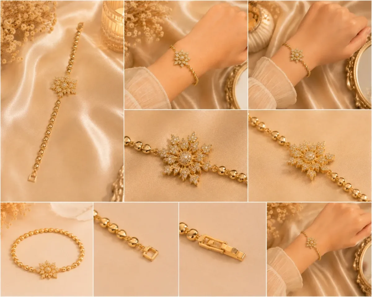 Crystal Snowflake Charm Bracelet for Girls – 5 Luxury Winter Style Picks - Image 3