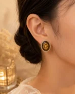 Vintage Oval Stud Earrings for Women – 5 Elegant Statement Style Picks - Image 2
