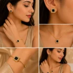 Black Stone Jewelry Set for Women – Lumira PK Jewelry Pakistan