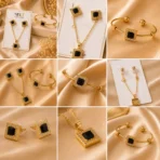 Black Stone Jewelry Set for Women – Lumira PK Jewelry Pakistan