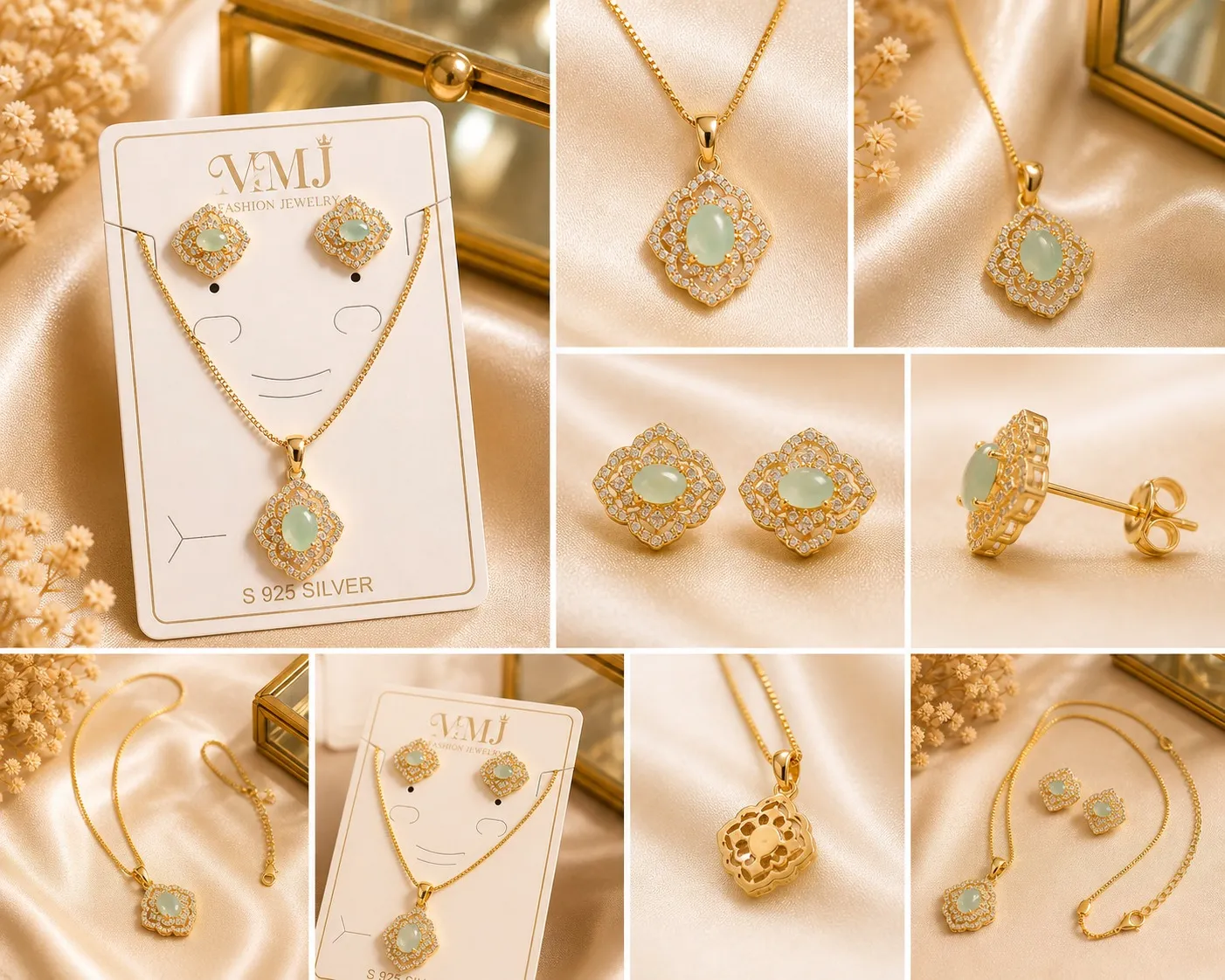 WhatsApp Image 2026-05-02 at 10.16.29 AM Mint Green Stone Jewelry Set for Women – Lumira PK Jewelry Pakistan