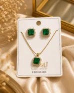 Emerald Green Jewelry Set for Women – Lumira PK Jewelry Pakistan
