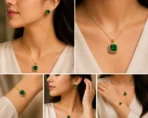 Emerald Green Jewelry Set for Women – Lumira PK Jewelry Pakistan