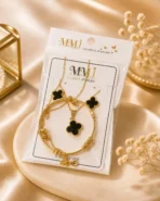 Black Clover Jewelry Set for Women – Lumira PK Jewelry Pakistan