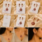 Ruby Red Jewelry Set for Women – Lumira PK Jewelry Pakistan