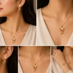 Heart Pendant Jewelry Set for Women – Lumira PK Jewelry Pakistan
