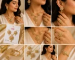 legant Floral Gold Jewelry Set for Women – Lumira PK Jewelry Pakistan