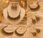 Traditional ethnic jewelry set with detailed hanging bead design