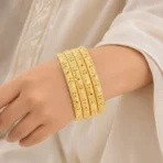 4Pc Noor Bangles – Luxury Gold Stack for Women - Image 2
