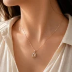 Gold Plated Crystal Pendant Necklace Pakistan – Dazzling Style