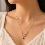 gold pendant necklace Pakistan Lumira PK Jewelry elegant design