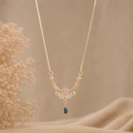gold pendant necklace Pakistan Lumira PK Jewelry elegant design