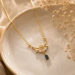 gold pendant necklace Pakistan Lumira PK Jewelry elegant design