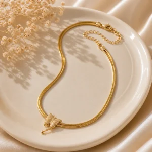 butterfly gold necklace Pakistan Lumira Jewelry minimal elegant design