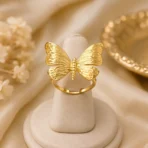 🦋 Golden Butterfly Adjustable Ring - Image 3